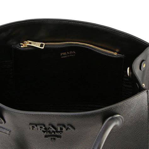 prada monochrome bag black